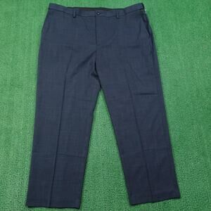 Savane Pants Mens 44x30 Dark Sapphire Stretch Comfort Waist No Iron Dress Slacks